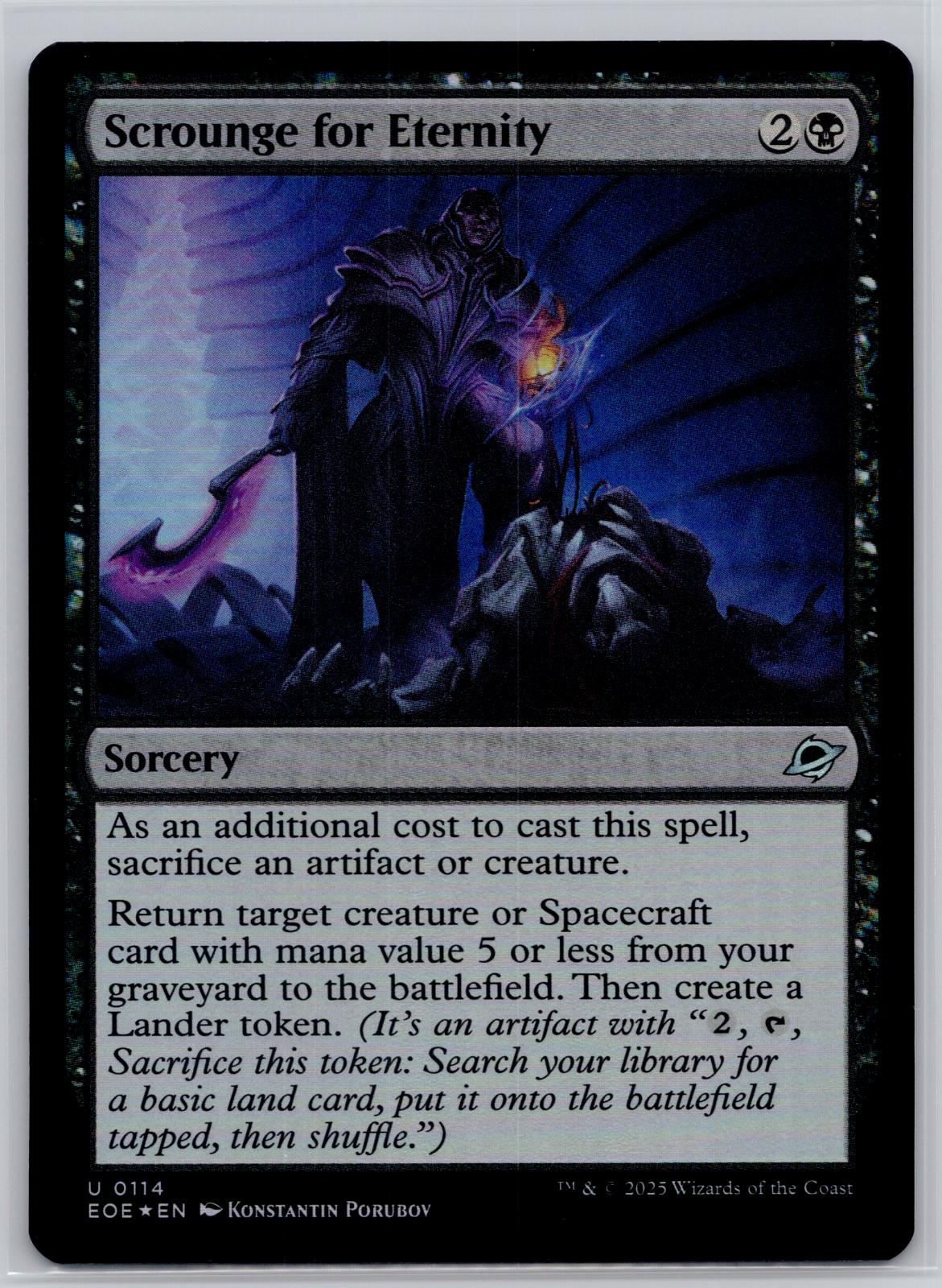 Scrounge for Eternity Edge of Eternities Magic: The Gathering Foil Near Mint