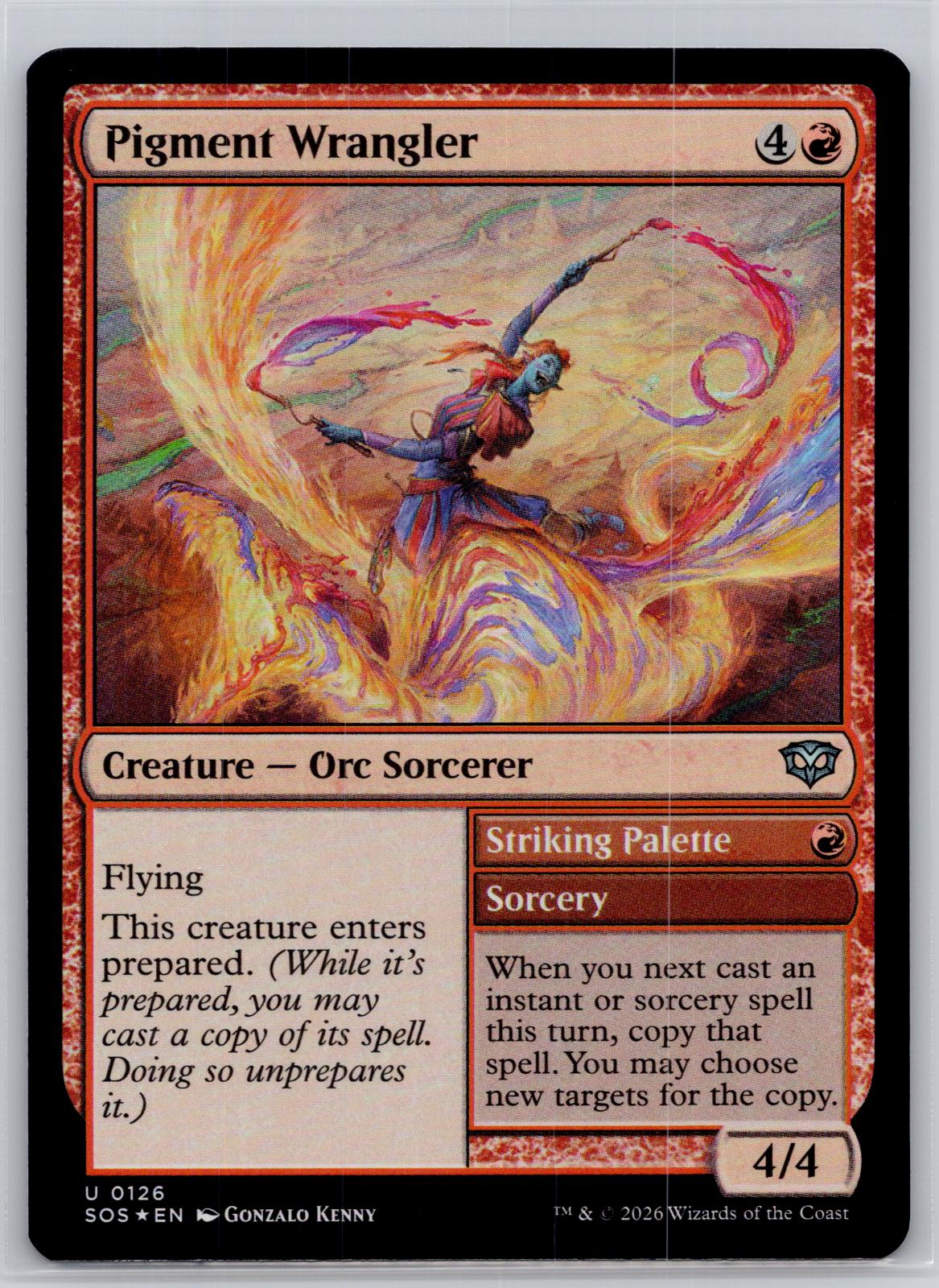Pigment Wrangler Secrets of Strixhaven Magic: The Gathering Foil Near Mint