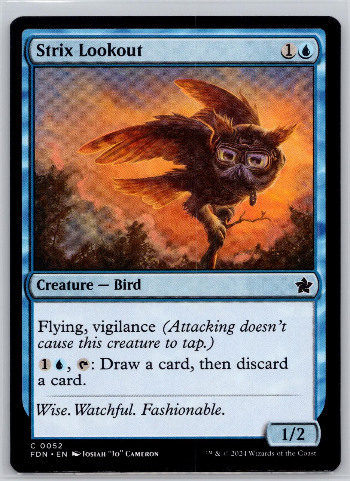 Strix Lookout Foundations Magic: The Gathering Near Mint