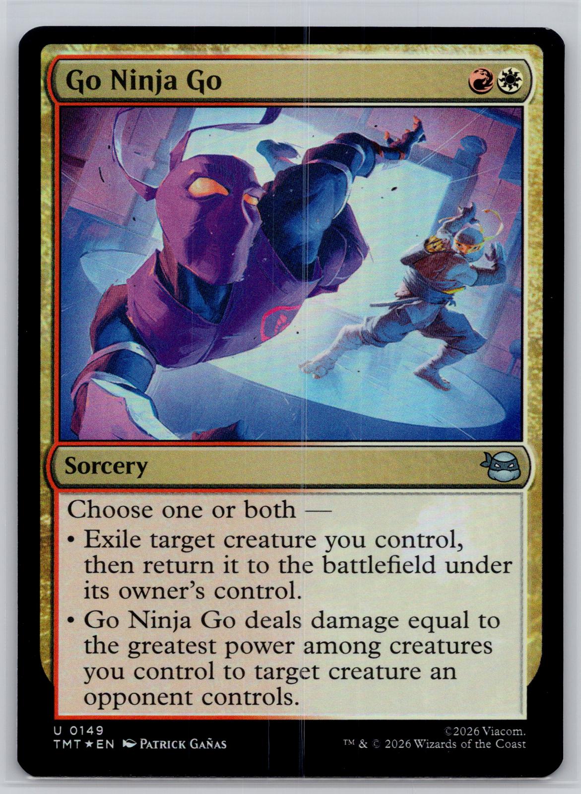 Go Ninja Go Teenage Mutant Ninja Turtles Magic: The Gathering Foil Near Mint