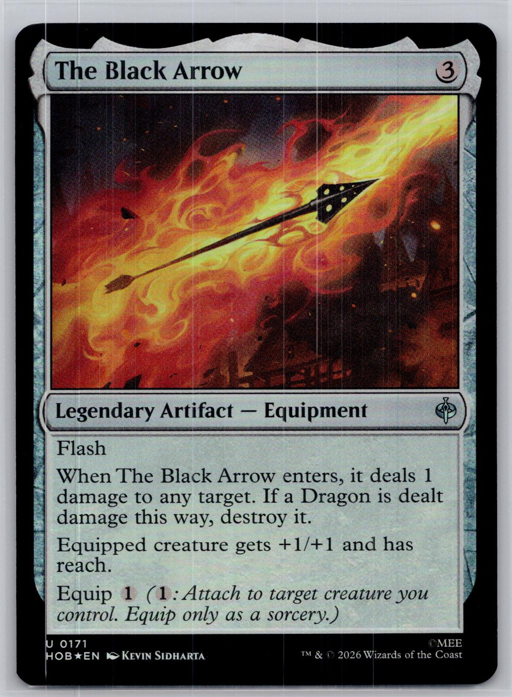 The Black Arrow The Hobbit Magic: The Gathering Foil Near Mint