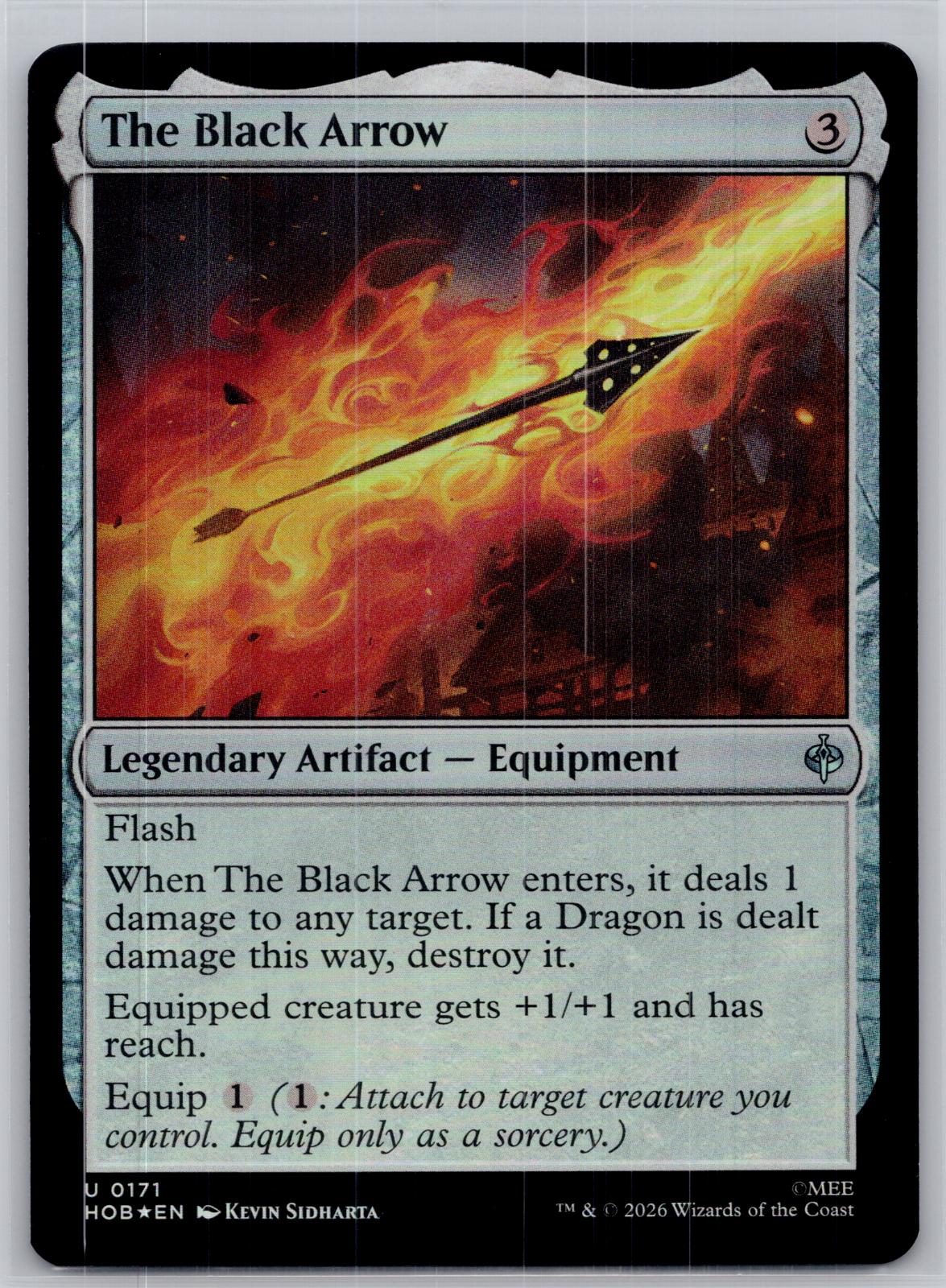 The Black Arrow The Hobbit Magic: The Gathering Foil Near Mint
