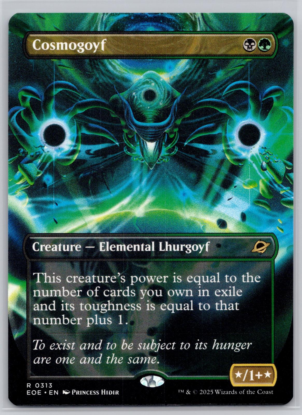 Cosmogoyf (Borderless) Edge of Eternities Magic: The Gathering Near Mint