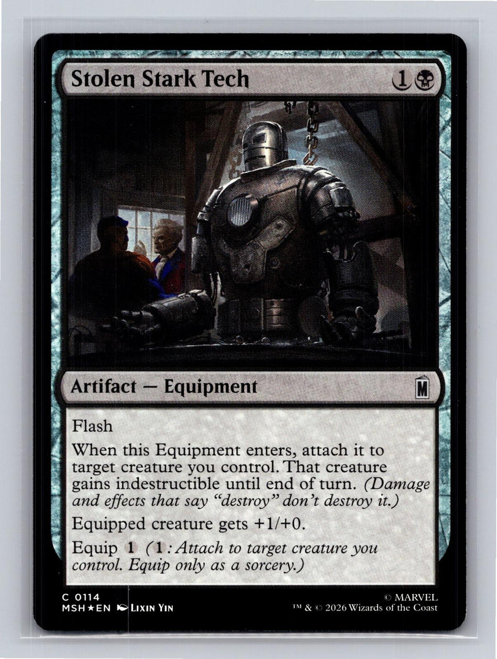Stolen Stark Tech Marvel Super Heroes Magic: The Gathering Foil Near Mint