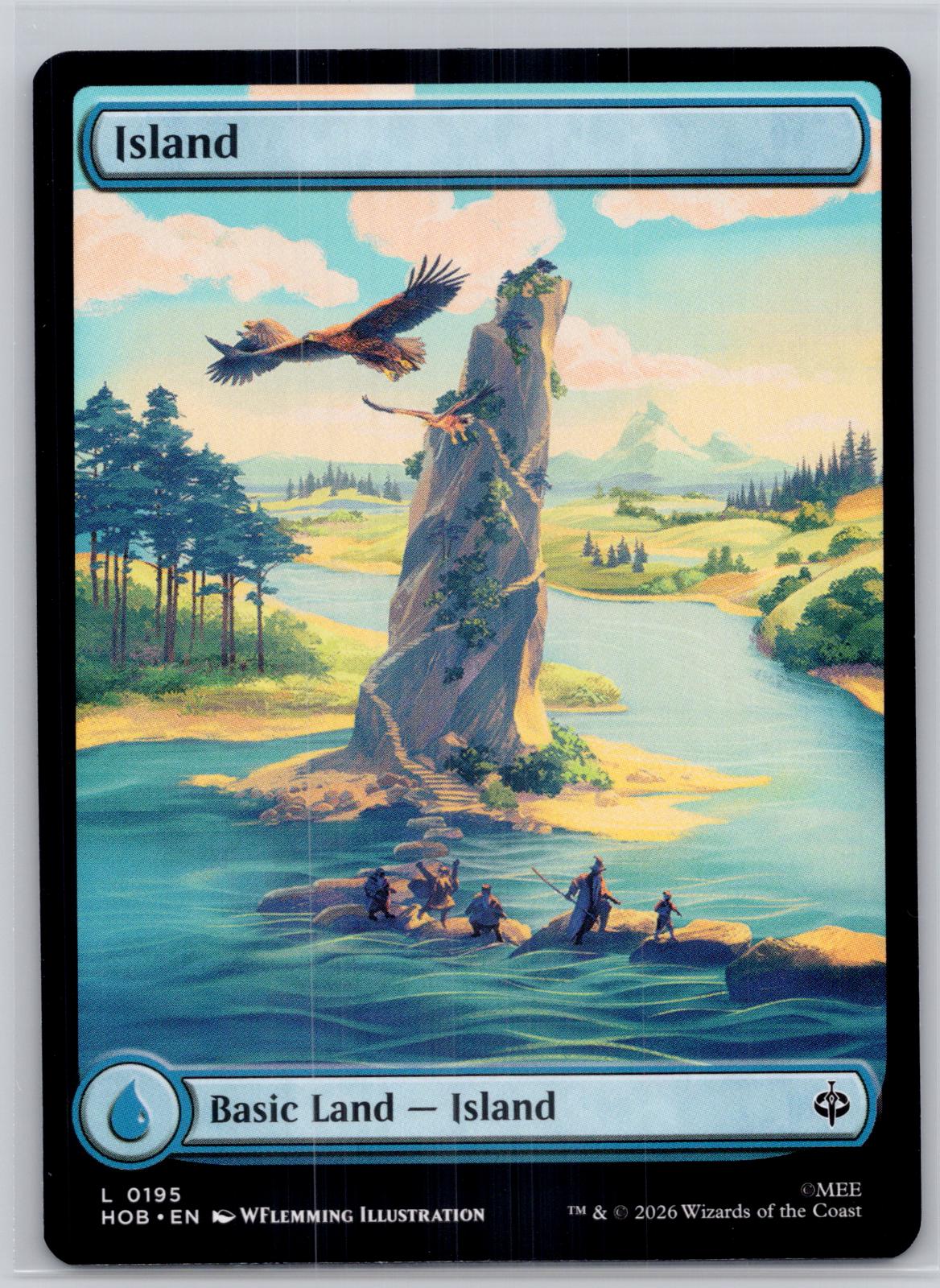 Island (0195) The Hobbit Magic: The Gathering Near Mint