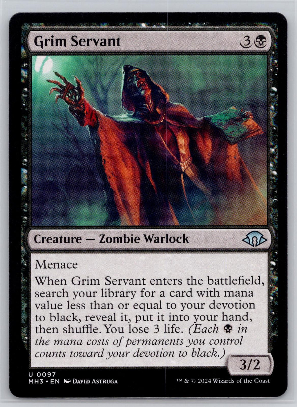 Grim Servant Modern Horizons 3 Magic: The Gathering Near Mint