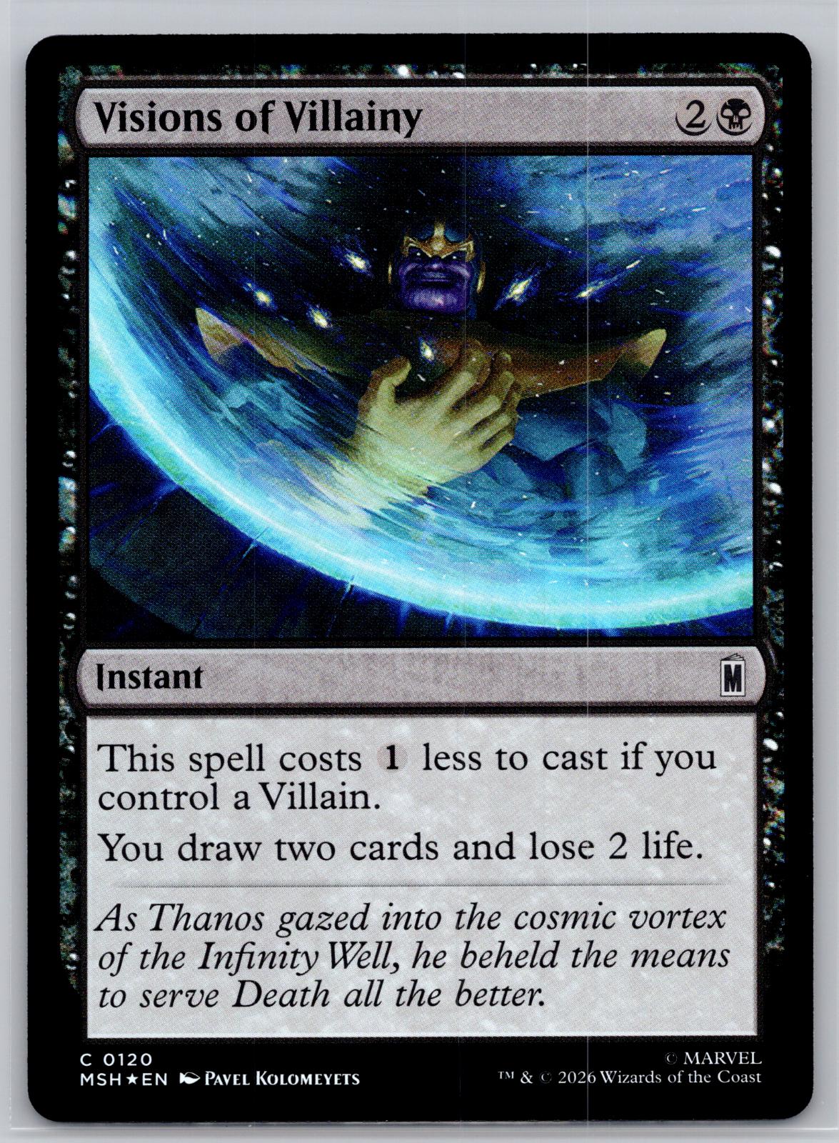 Visions of Villainy Marvel Super Heroes Magic: The Gathering Foil Near Mint