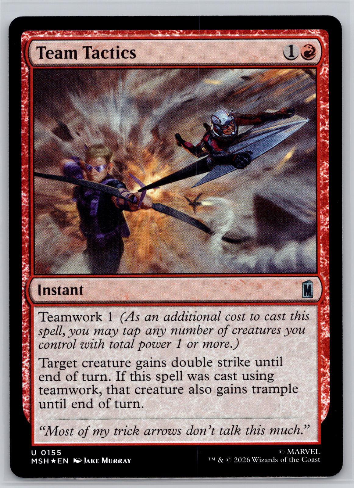 Team Tactics Marvel Super Heroes Magic: The Gathering Foil Near Mint