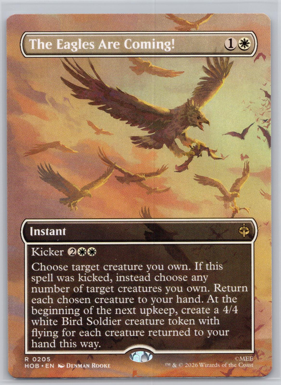 The Eagles Are Coming! (Borderless) The Hobbit Magic: The Gathering Near Mint