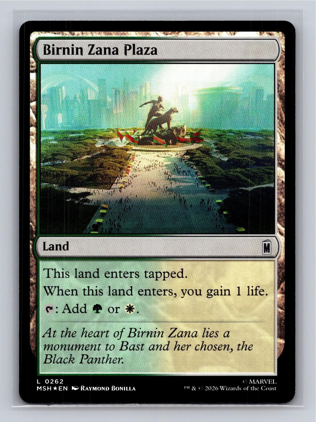 Birnin Zana Plaza Marvel Super Heroes Magic: The Gathering Foil Near Mint