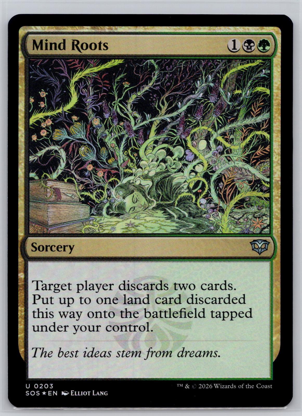 Mind Roots Secrets of Strixhaven Magic: The Gathering Foil Near Mint