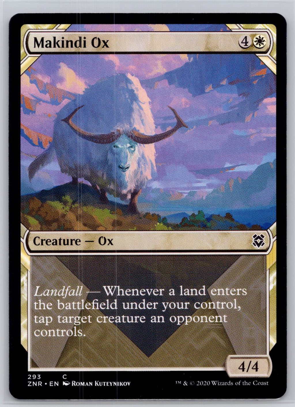 Makindi Ox (Showcase) Zendikar Rising Magic: The Gathering Near Mint