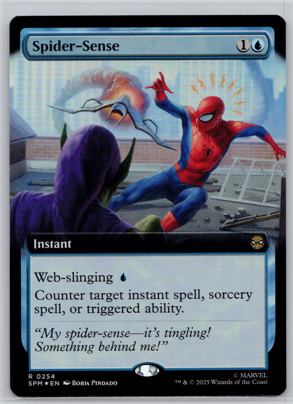 Spider-Sense (Extended Art) Marvel's Spider-Man Magic: The Gathering Foil NM