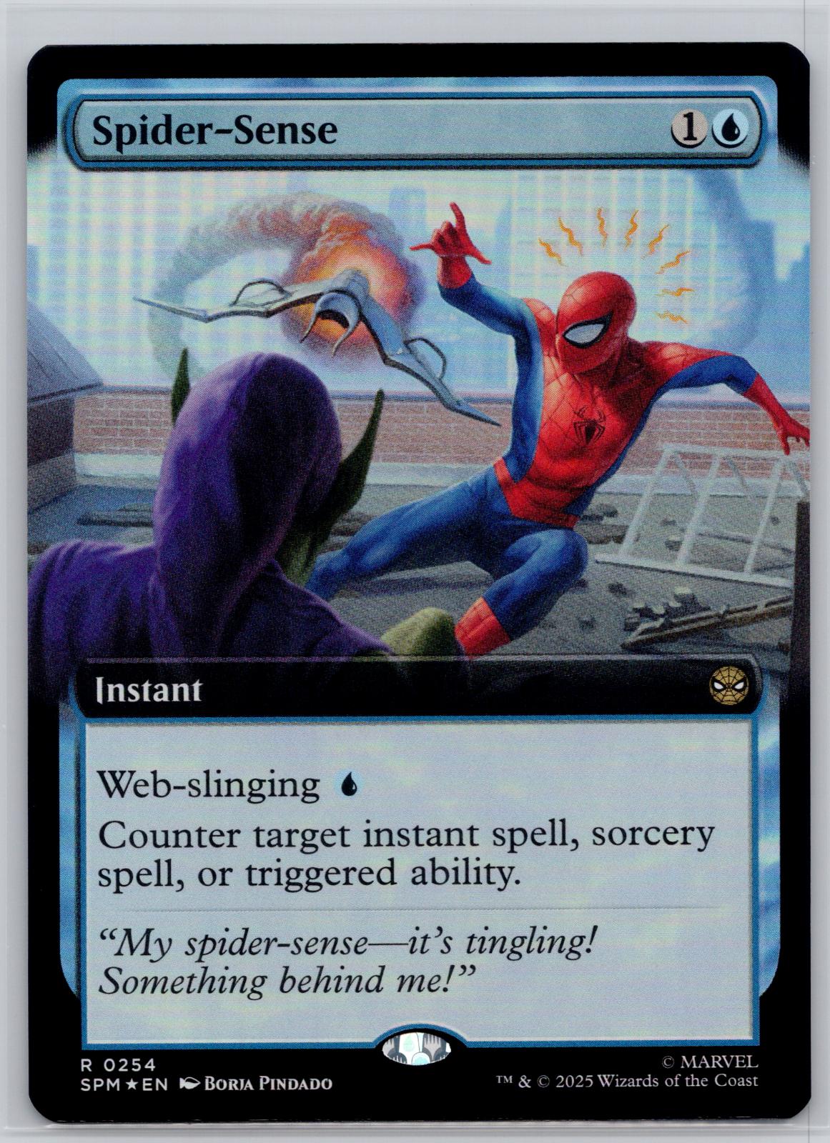 Spider-Sense (Extended Art) Marvel's Spider-Man Magic: The Gathering Foil NM