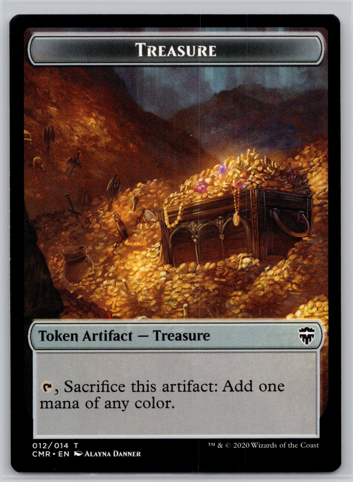 Treasure Token Commander Legends Magic: The Gathering Near Mint