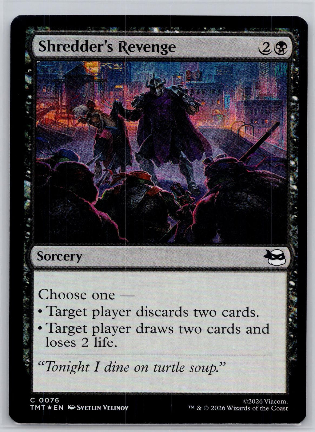 Shredder's Revenge Teenage Mutant Ninja Turtles Magic: The Gathering Foil NM