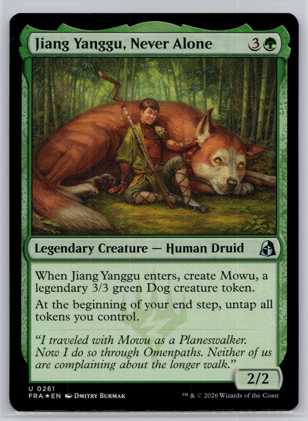 Jiang Yanggu, Never Alone Reality Fracture Magic: The Gathering Foil Near Mint