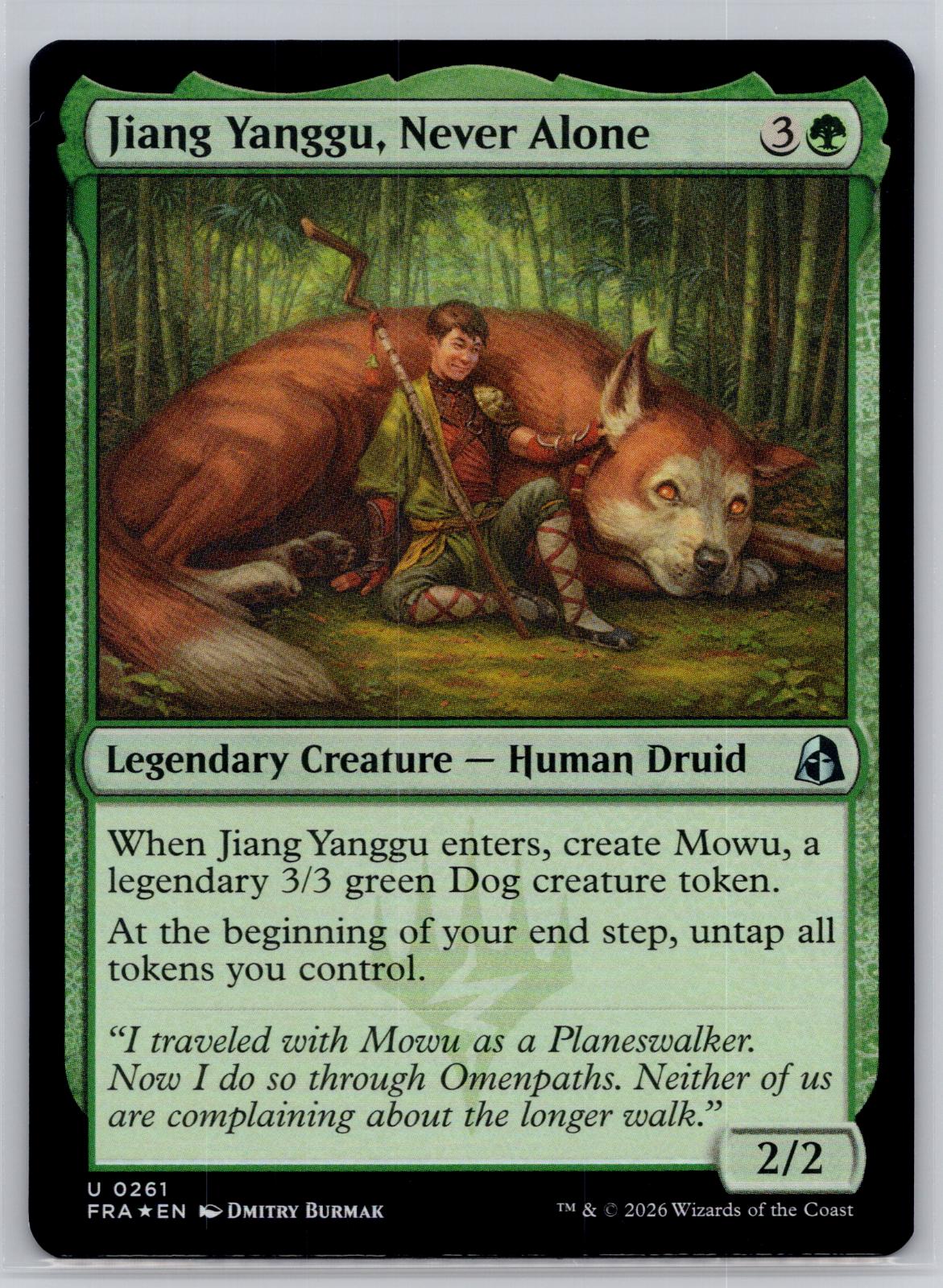 Jiang Yanggu, Never Alone Reality Fracture Magic: The Gathering Foil Near Mint