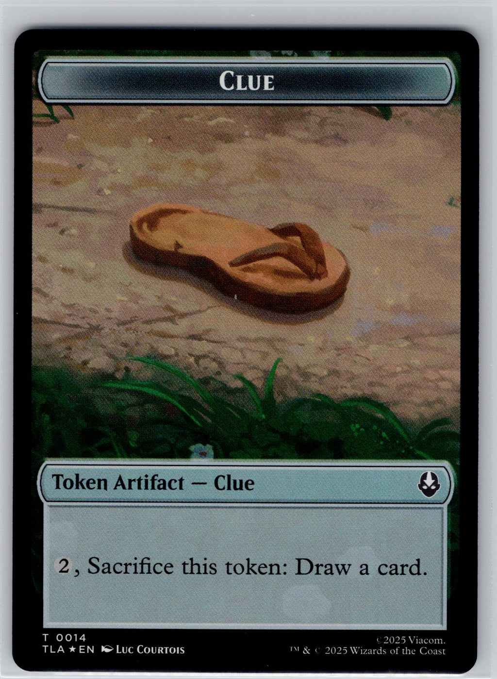 Ally (0005) // Clue (0018) 2-Sided Token Avatar: The Last Airbender M:TG Foil NM
