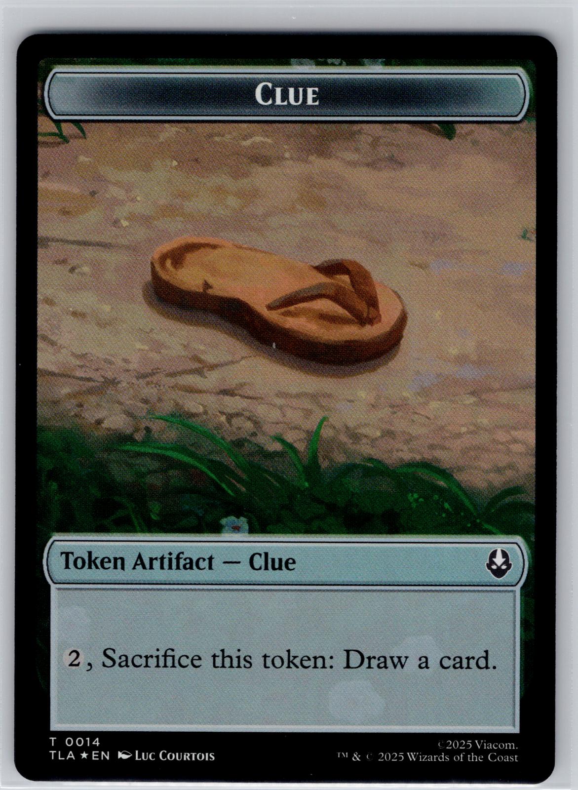 Ally (0005) // Clue (0018) 2-Sided Token Avatar: The Last Airbender M:TG Foil NM