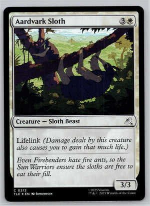 Aardvark Sloth (0212) Avatar: The Last Airbender: Eternal-Legal M:TG Foil NM