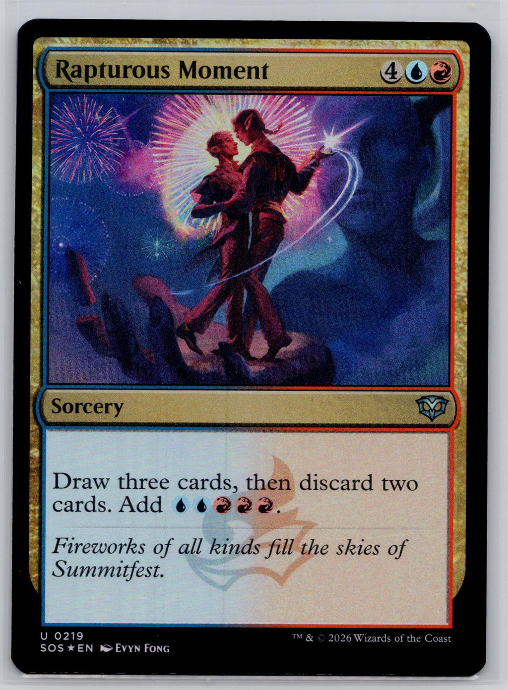 Rapturous Moment Secrets of Strixhaven Magic: The Gathering Foil Near Mint
