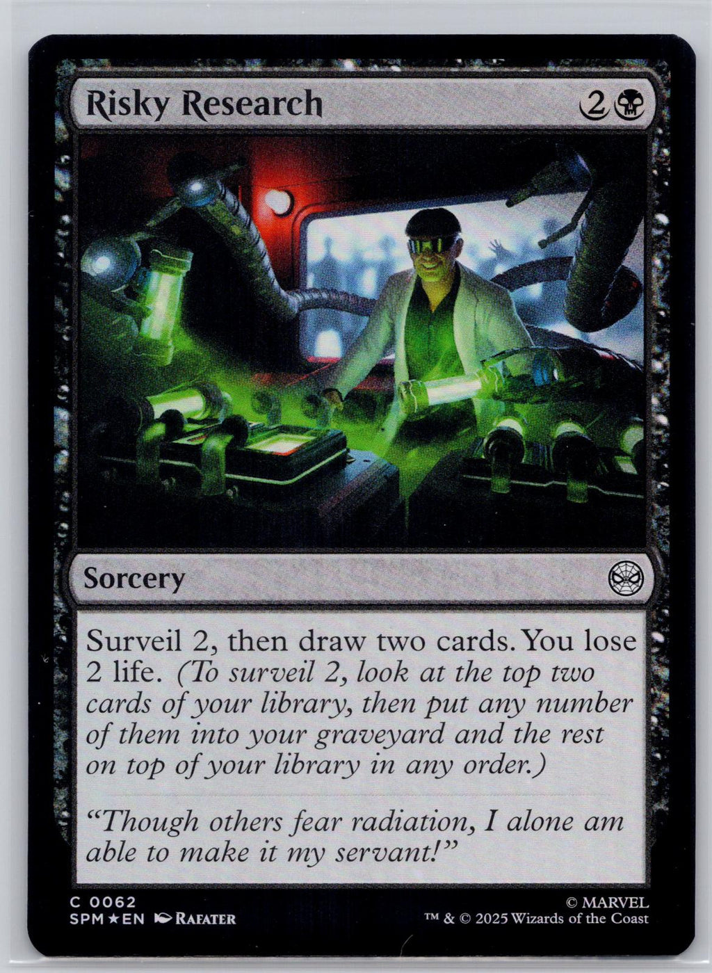 Risky Research Marvel's Spider-Man Magic: The Gathering Foil Near Mint