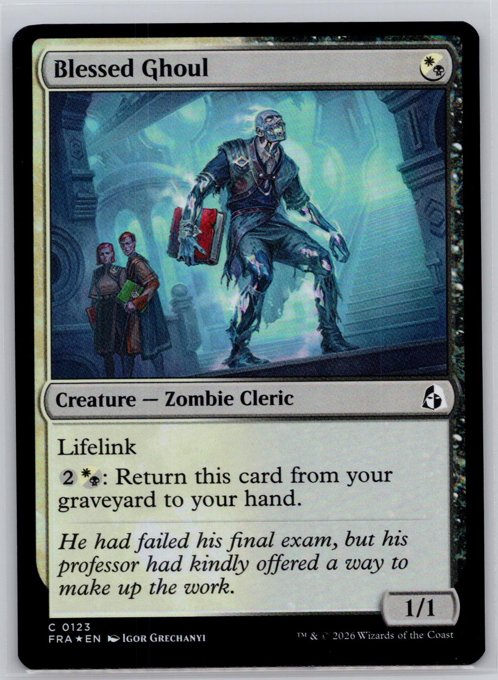 Blessed Ghoul Reality Fracture Magic: The Gathering Foil Near Mint