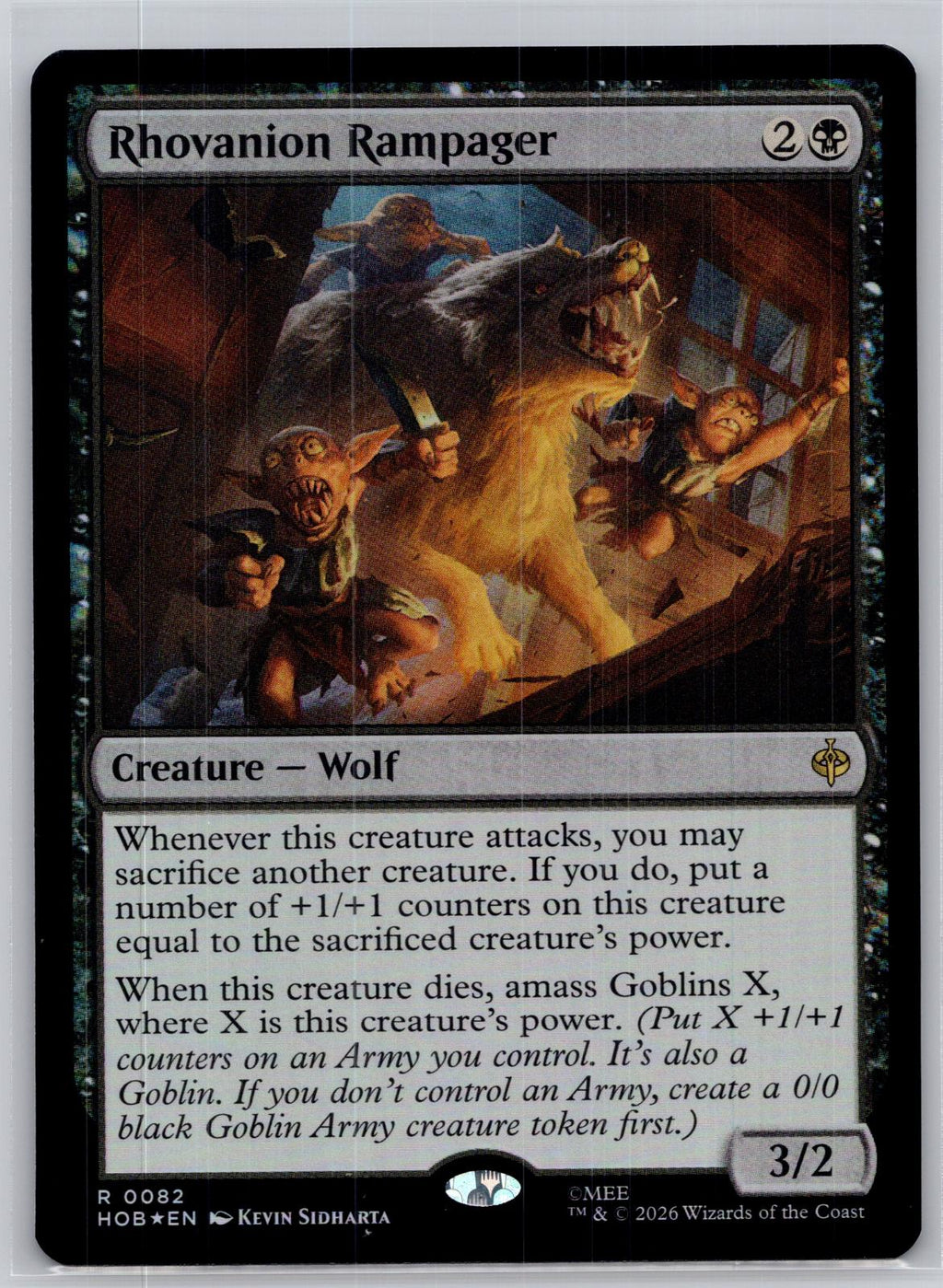 Rhovanion Rampager The Hobbit Magic: The Gathering Foil Near Mint
