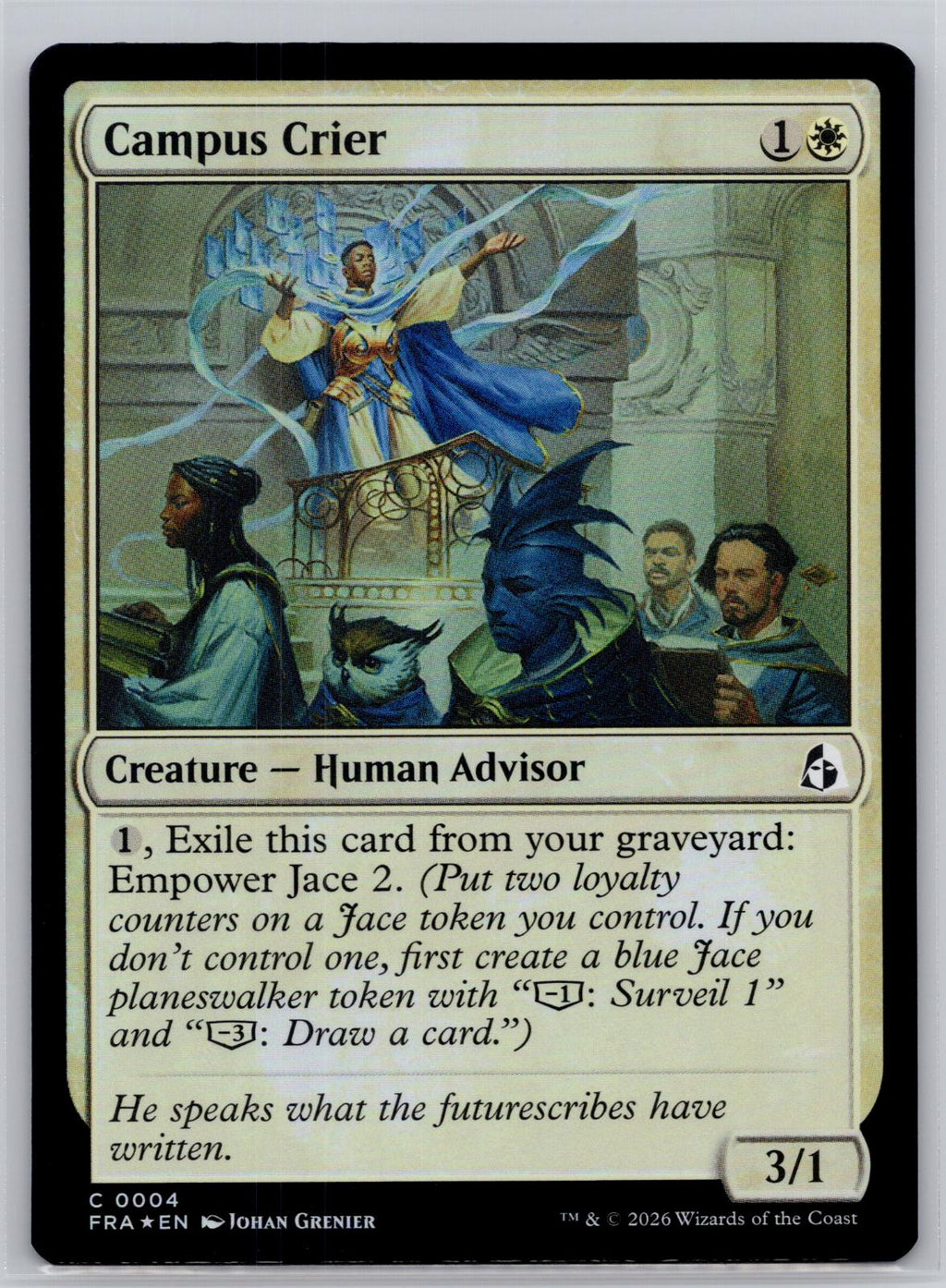 Campus Crier Reality Fracture Magic: The Gathering Foil Near Mint