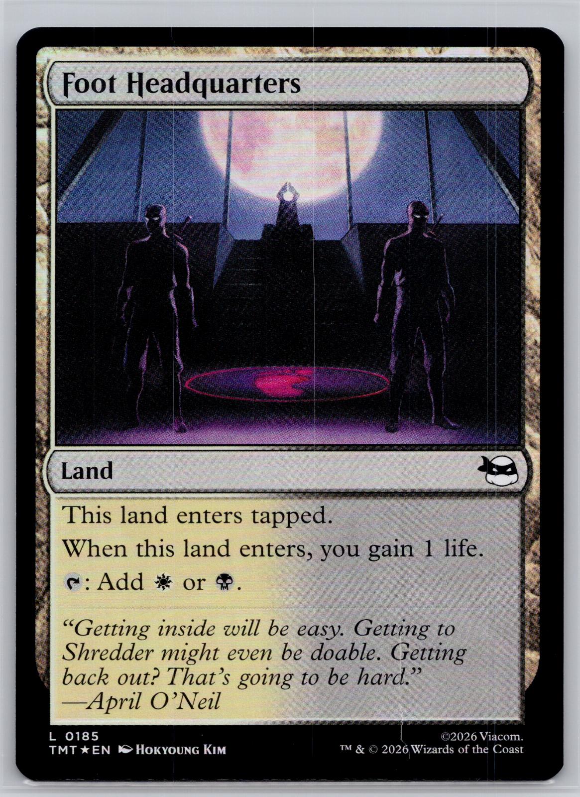 Foot Headquarters Teenage Mutant Ninja Turtles Magic: The Gathering Foil NM