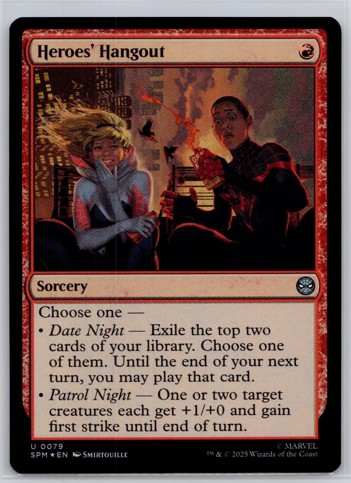 Heroes' Hangout Marvel's Spider-Man Magic: The Gathering Foil Near Mint