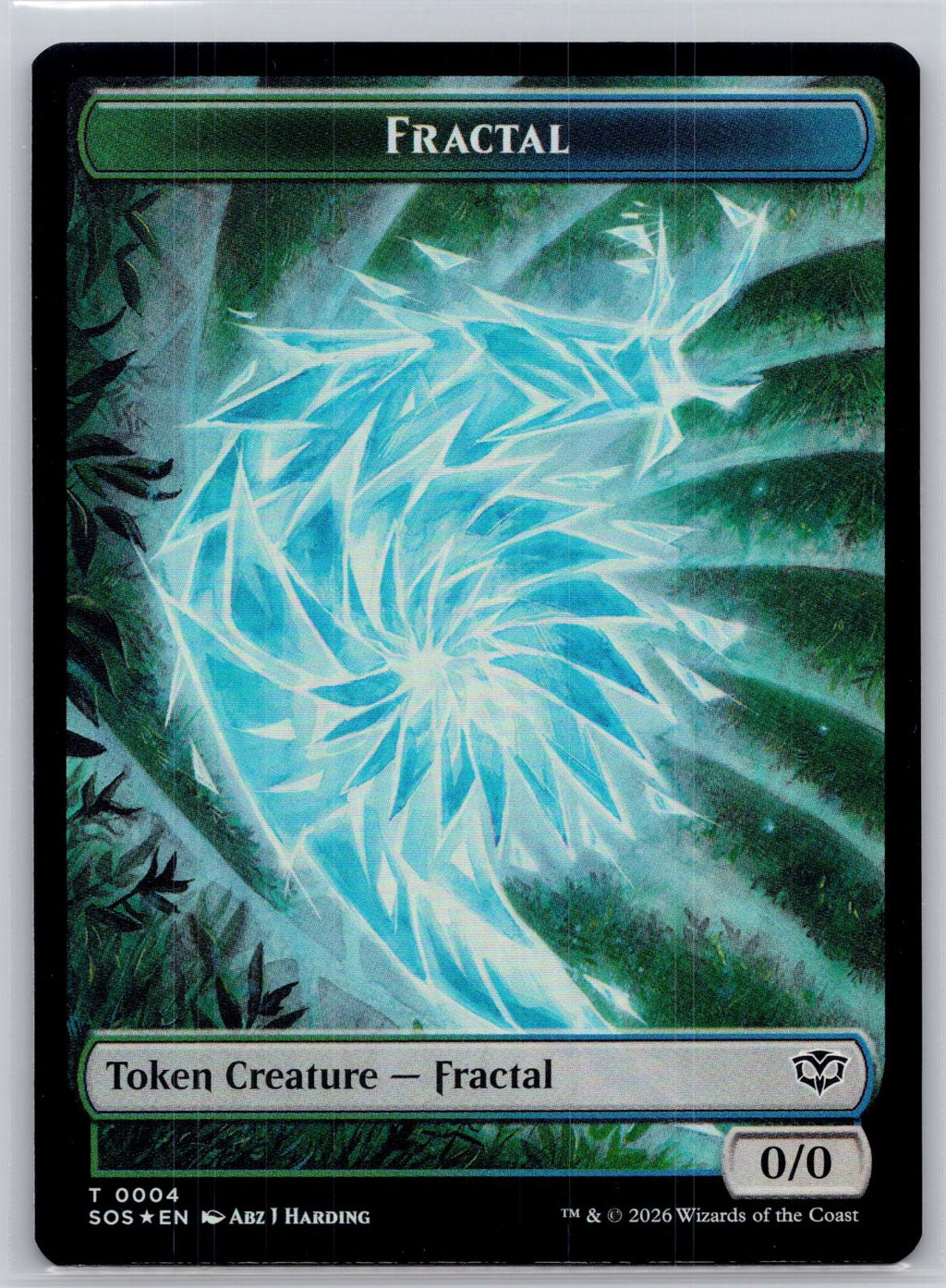 Fractal // Pest Double-Sided Token Secrets of Strixhaven M:TG Foil NM