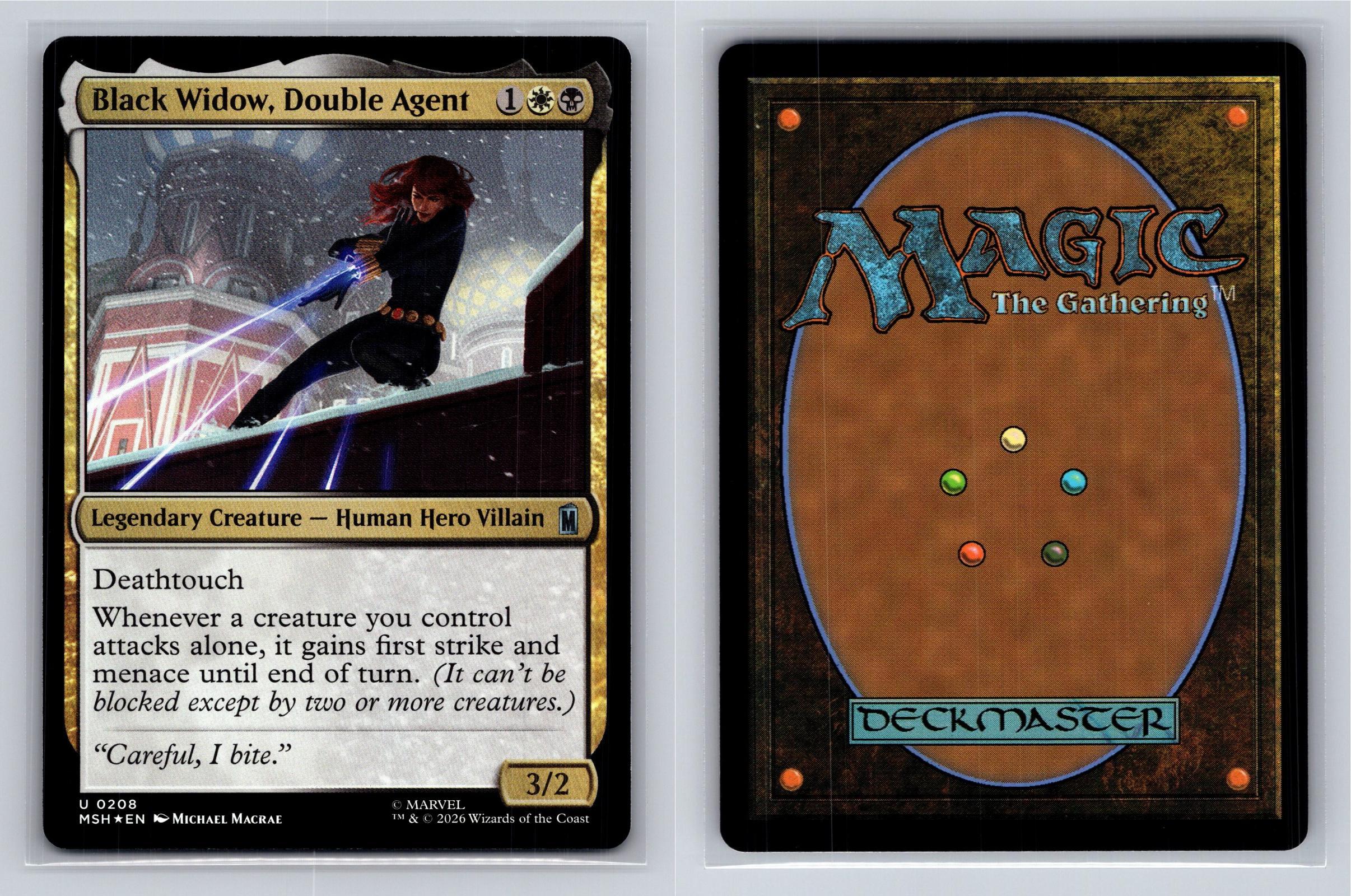 Black Widow, Double Agent Marvel Super Heroes Magic: The Gathering Foil NM