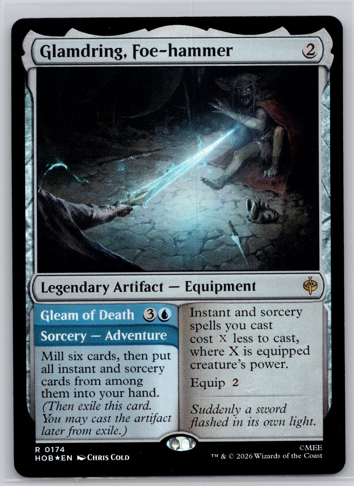 Glamdring, Foe-hammer The Hobbit Magic: The Gathering Foil Near Mint