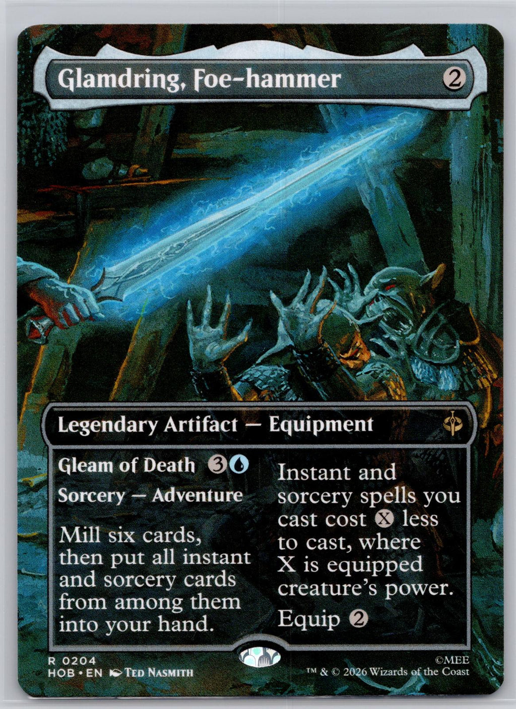 Glamdring, Foe-hammer (Borderless) The Hobbit Magic: The Gathering Near Mint