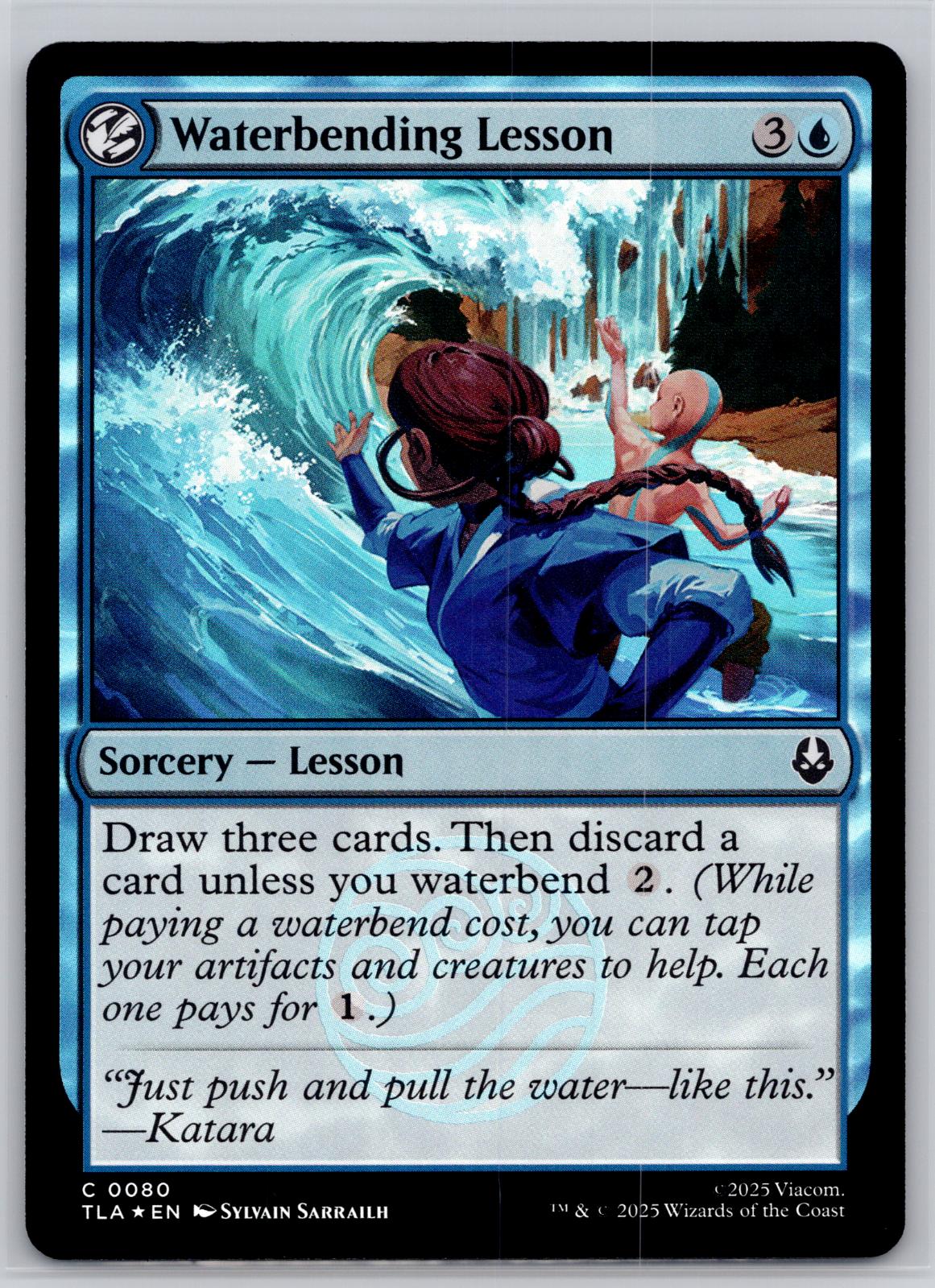 Waterbending Lesson Avatar: The Last Airbender Magic: The Gathering Foil NM
