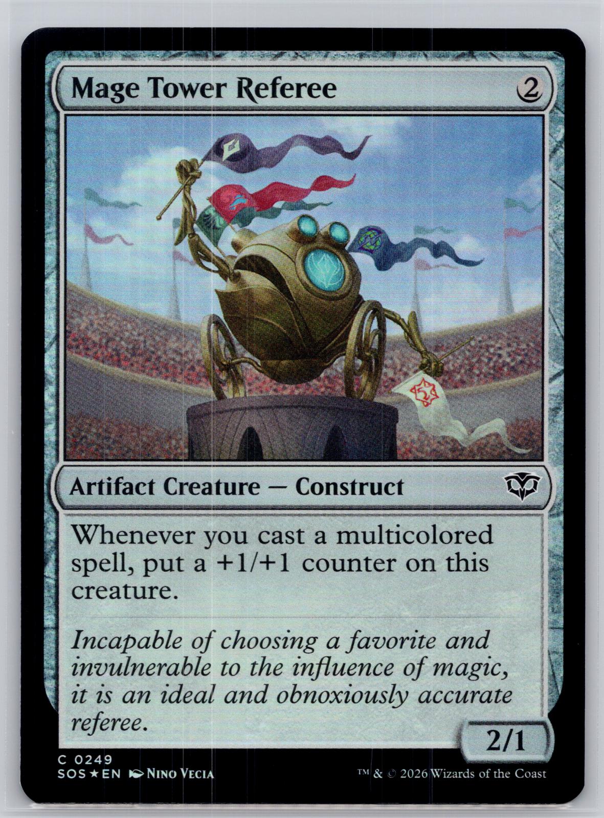 Mage Tower Referee Secrets of Strixhaven Magic: The Gathering Foil Near Mint