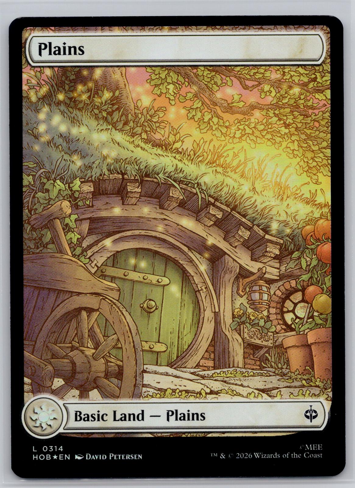Plains (0314) The Hobbit Magic: The Gathering Foil Near Mint