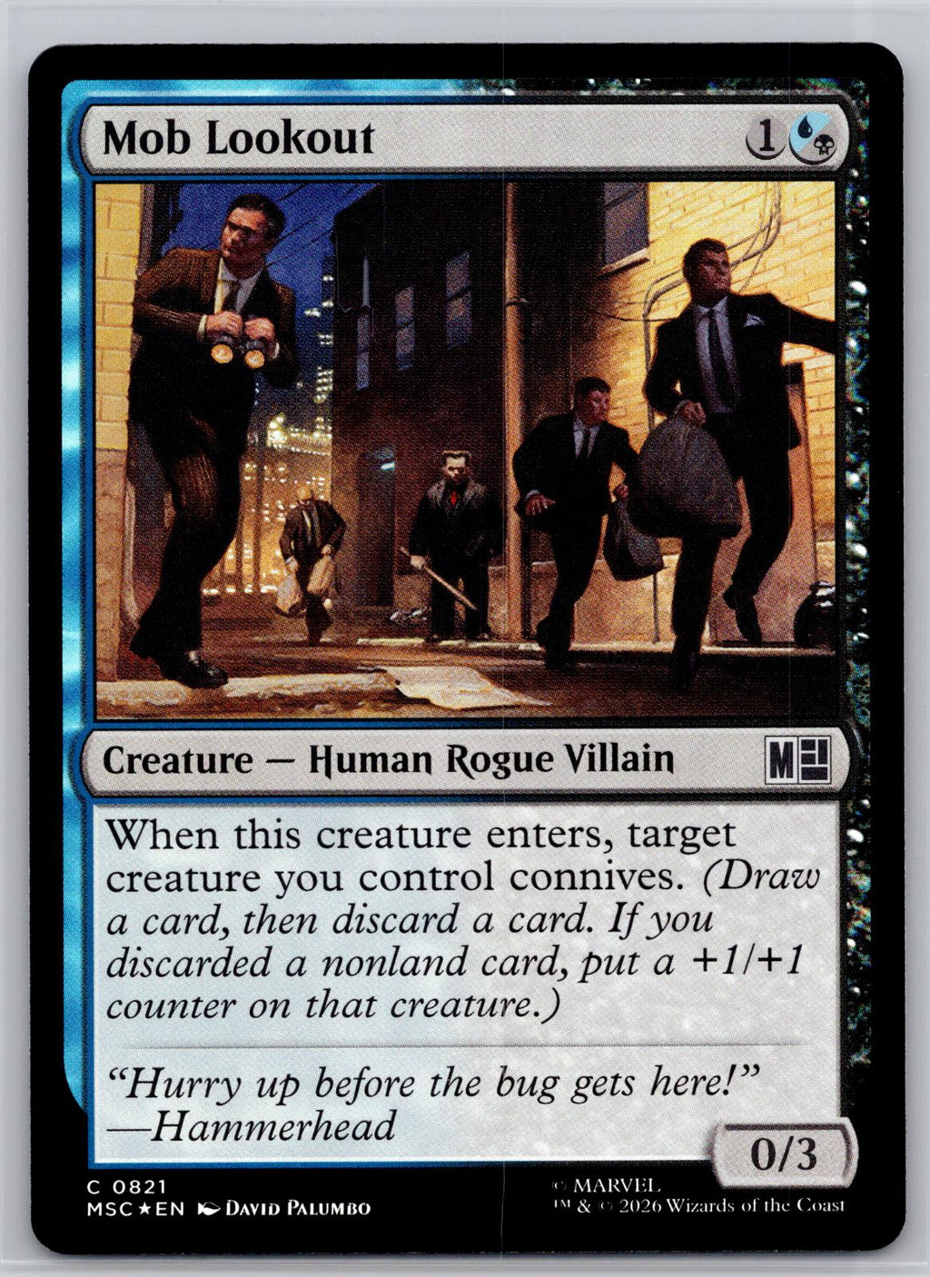 Mob Lookout Commander: Marvel Super Heroes Magic: The Gathering Foil Near Mint
