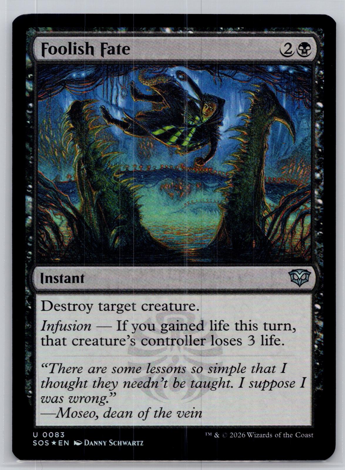 Foolish Fate Secrets of Strixhaven Magic: The Gathering Foil Near Mint