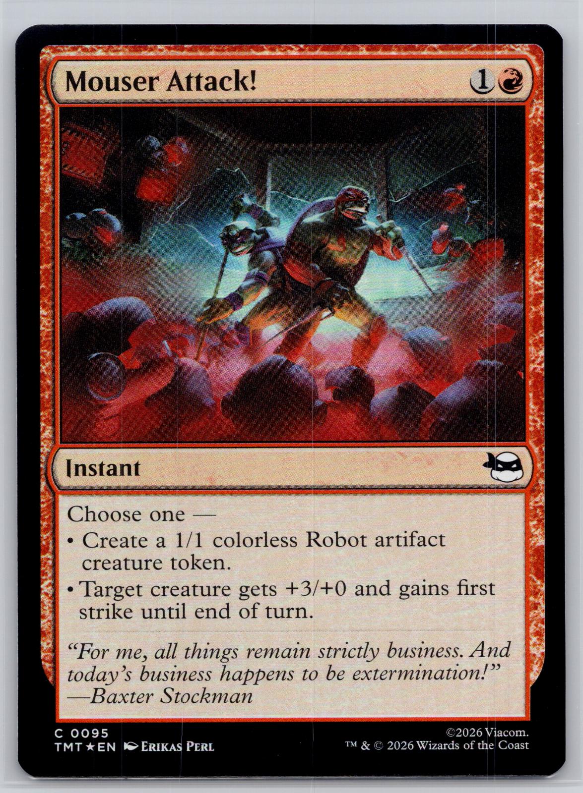 Mouser Attack! Teenage Mutant Ninja Turtles Magic: The Gathering Foil Near Mint