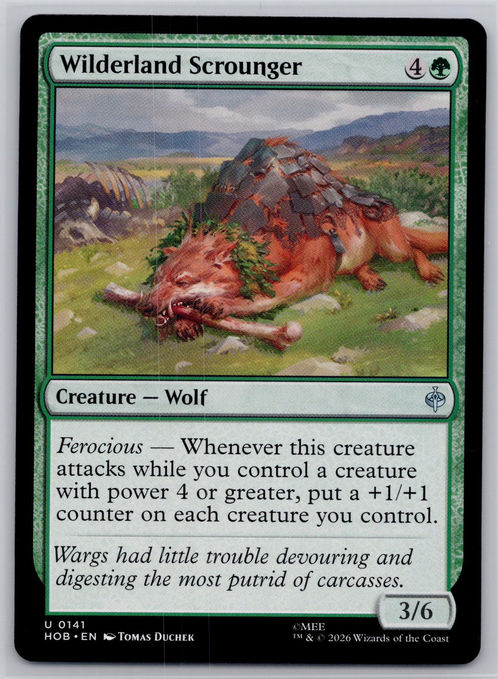Wilderland Scrounger The Hobbit Magic: The Gathering Near Mint