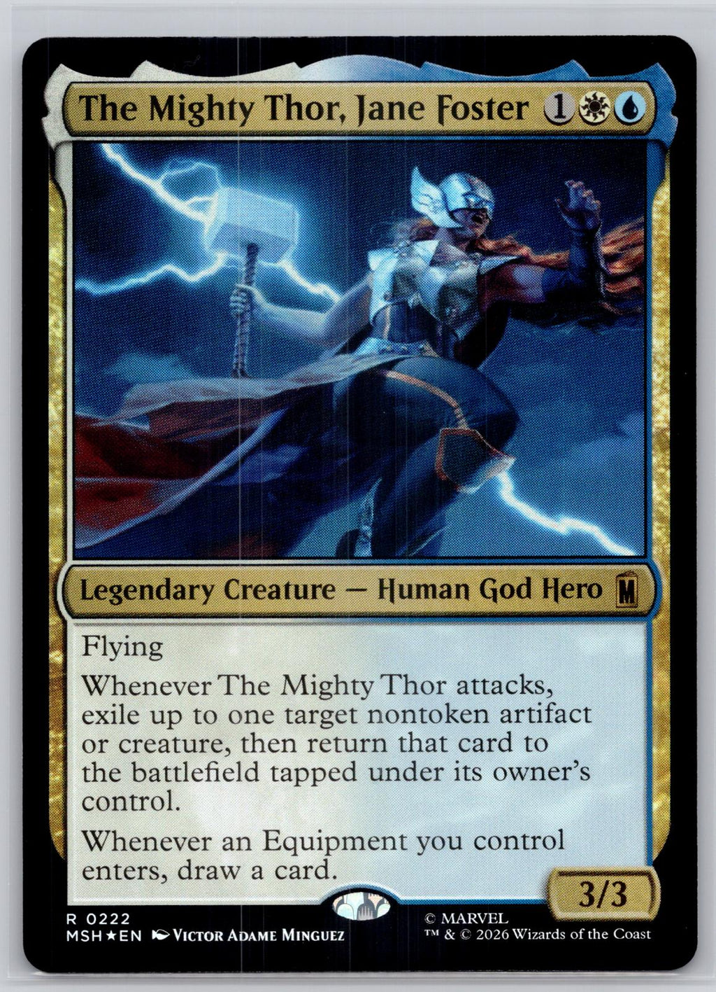 The Mighty Thor, Jane Foster Marvel Super Heroes Magic: The Gathering Foil NM