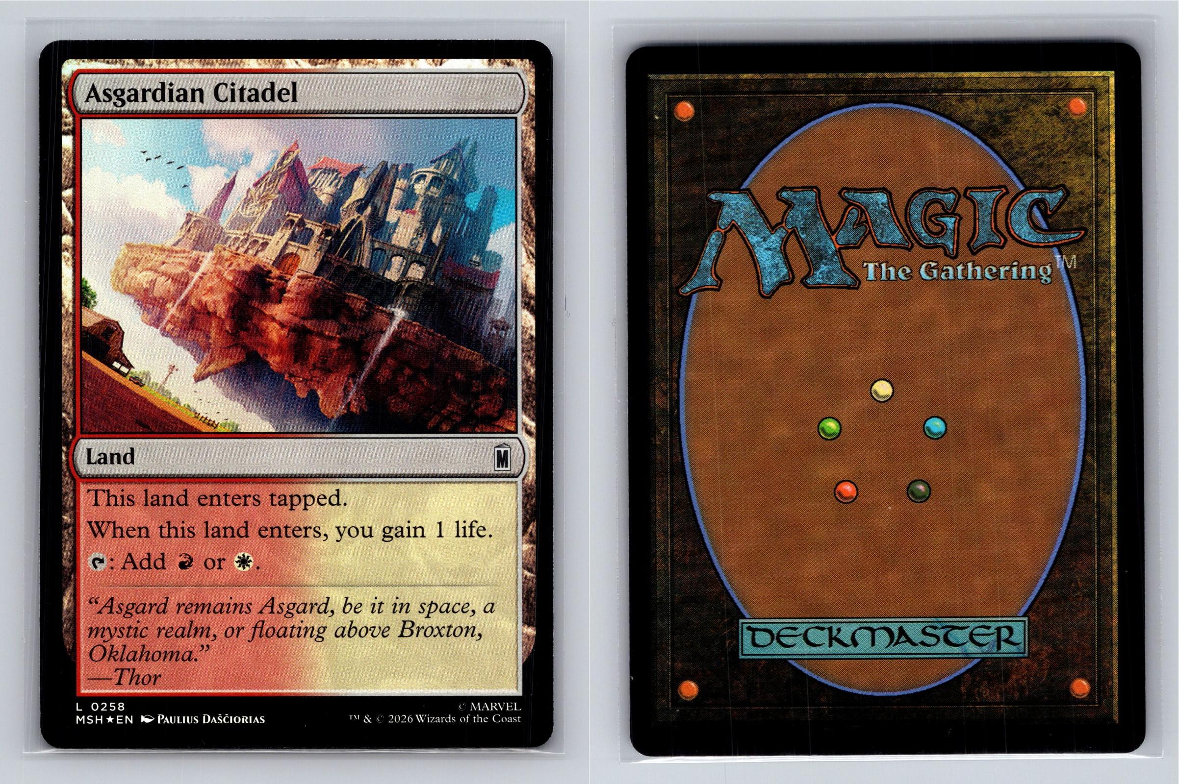 Asgardian Citadel Marvel Super Heroes Magic: The Gathering Foil Near Mint