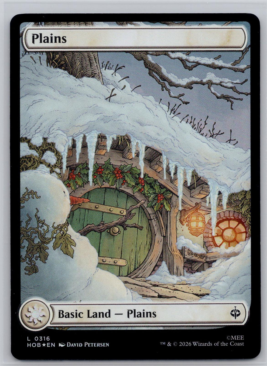 Plains (0316) The Hobbit Magic: The Gathering Foil Near Mint