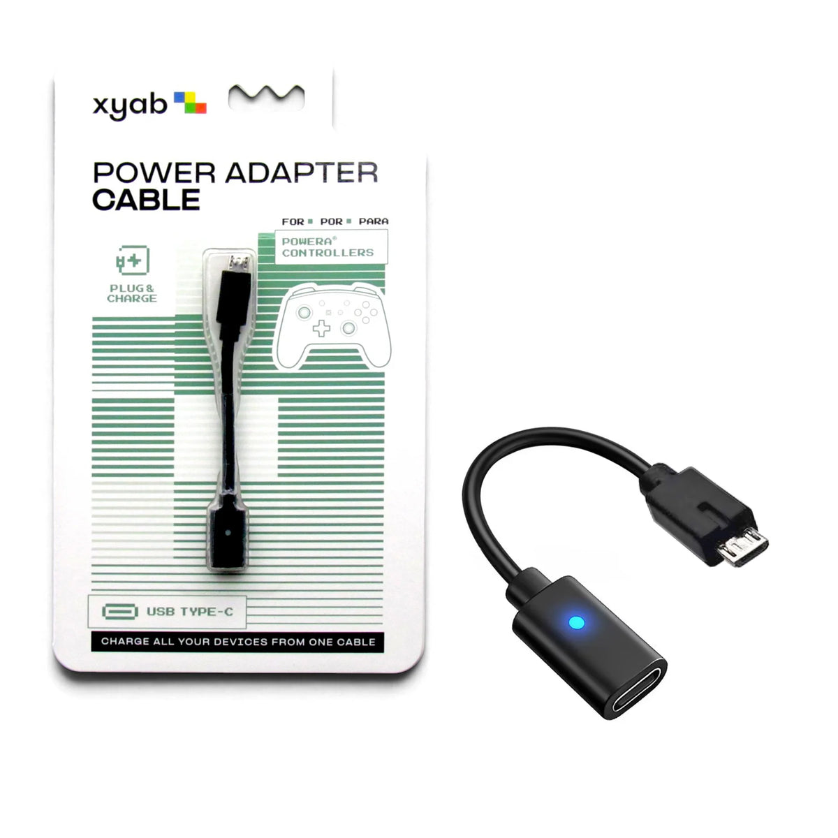 USB-C Power Adapter Cable for PowerA Controllers