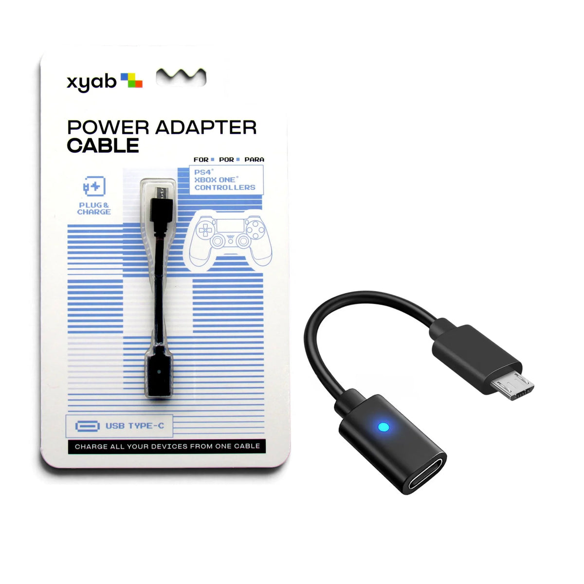 USB-C Power Adapter Cable for Micro USB Connections