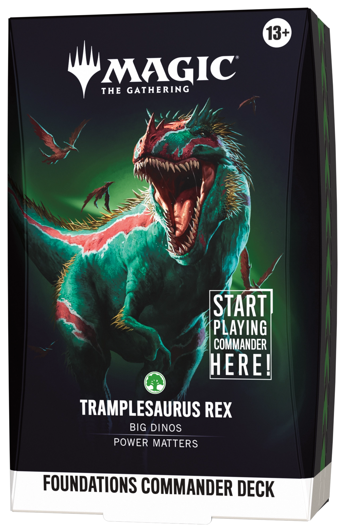 Foundations Commander Deck - Tramplesaurus Rex (Green) - MTG Sealed