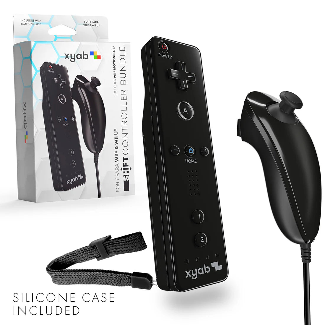 SHIFT Wireless Wiimote & Nunchuk Controller Set for Wii / Wii U